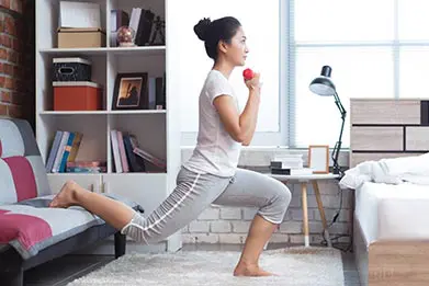 تمرین بدنسازی در خانه