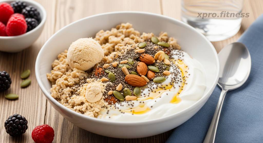 صبحانه پروتئینی با ماست یونانی و جو دوسر صبحانه پروتئینی با ماست یونانی و جو دوسر